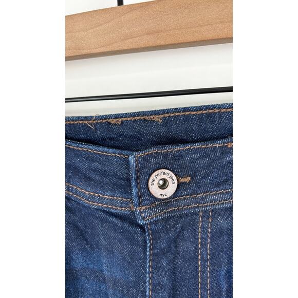The Perfect Jean NYC Athletic Fit Denim Jeans Men 33x28 Mariner Dark Blue New - Picture 4 of 12